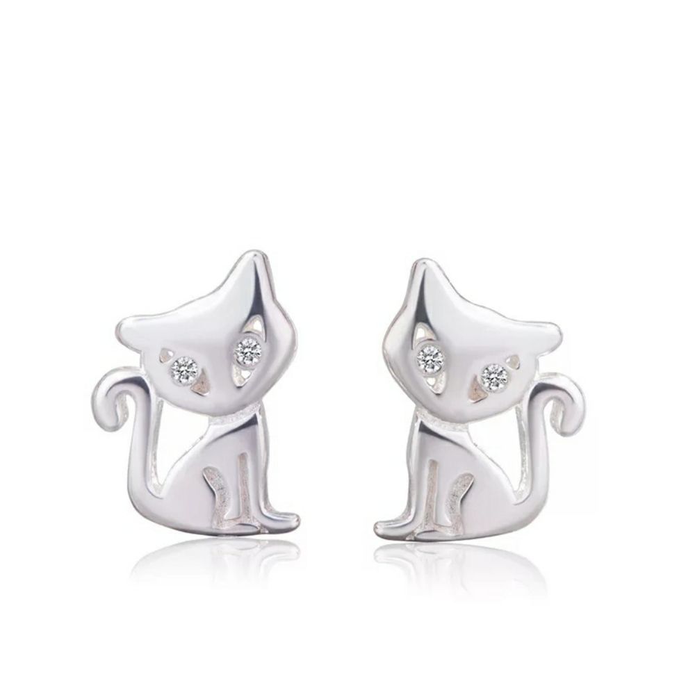 Cutest Little Kitty Earrings 😺 Sterling Silver